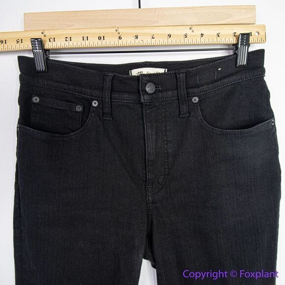 NEW Madewell‎ Kick Out Crop Jeans in Black Rinse Wash, 29 - Picture 4 of 14
